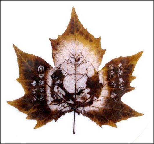 Stunning Leaf Carving Artwork
