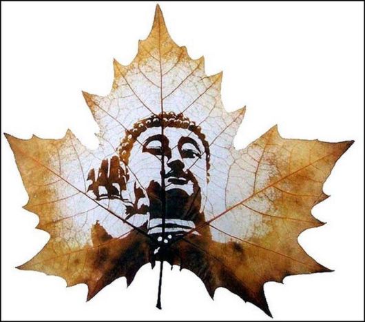 Stunning Leaf Carving Artwork
