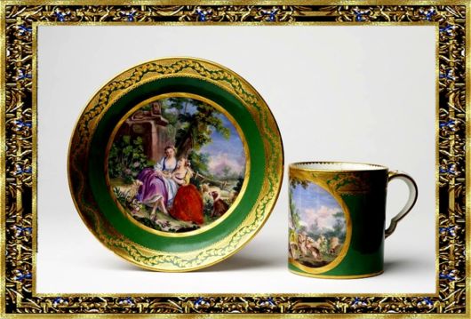 Coffee Cups And Teapots Of 18-19th Century