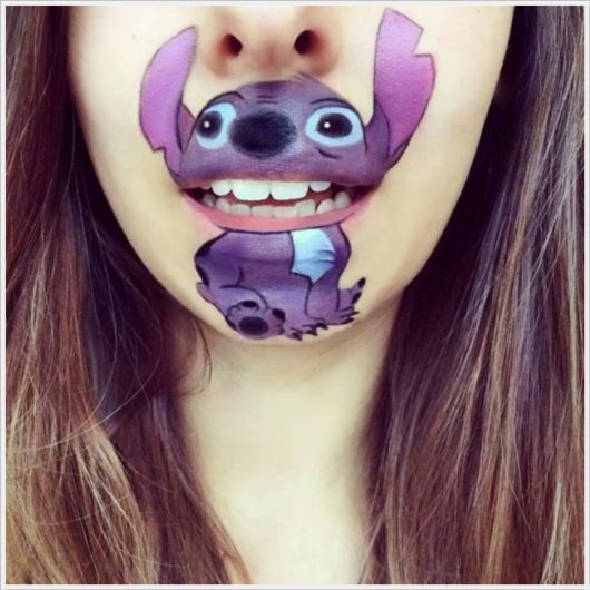Pretty Disney Lips Paintings 