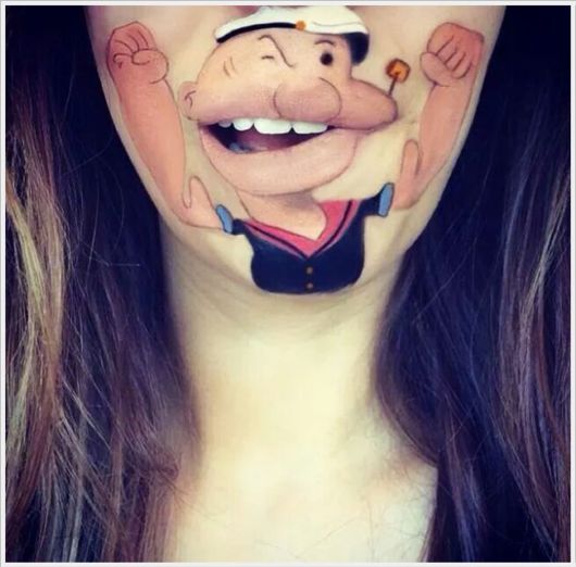 Pretty Disney Lips Paintings 