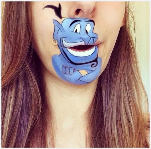 Pretty Disney Lips Paintings 