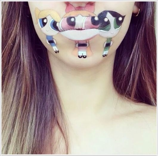 Pretty Disney Lips Paintings 