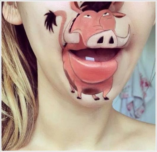 Pretty Disney Lips Paintings 