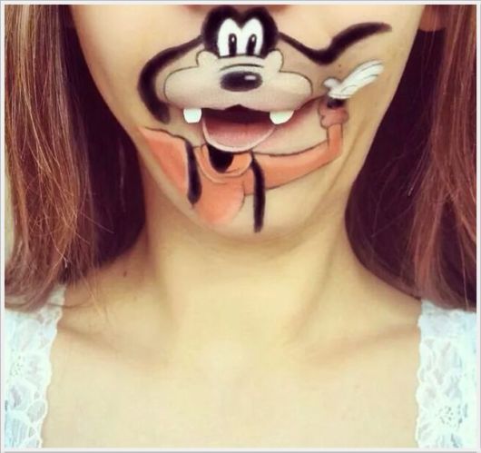 Pretty Disney Lips Paintings 