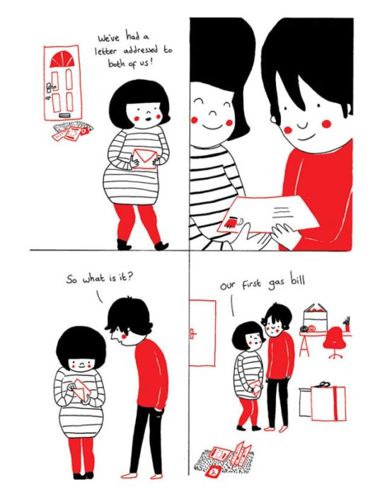 Demonstration Of True Love In Cute Illustrations