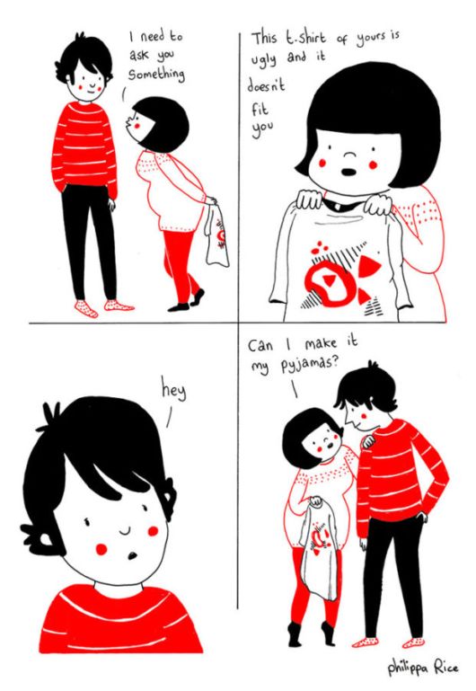 Demonstration Of True Love In Cute Illustrations