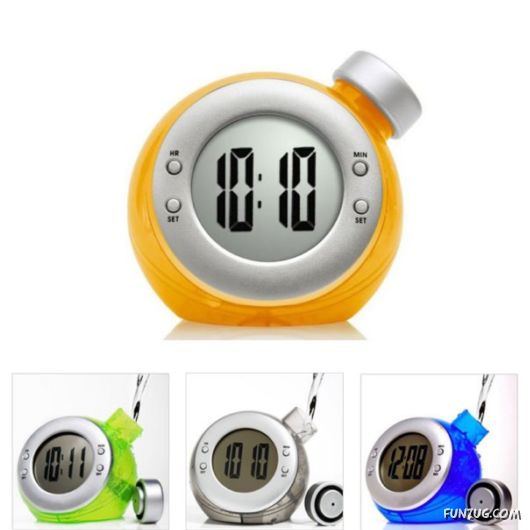 Amazing Water Energized Alarm Clocks