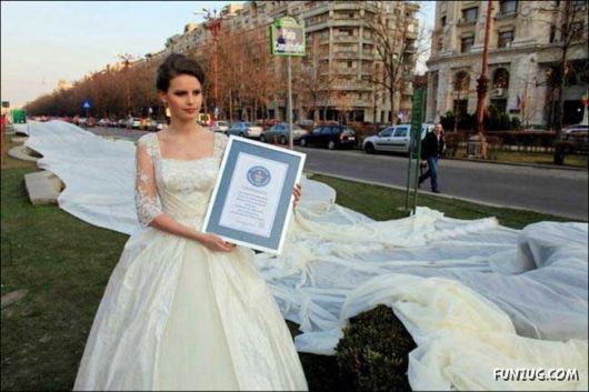 World's Longest Wedding Gown