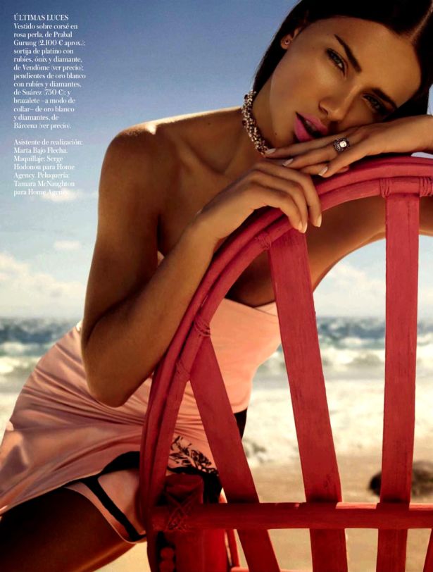 Adriana Lima Photoshoot For Vogue Spain