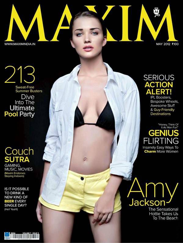 Amy Jackson Spicy Shoot For Maxim India
