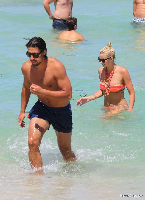 Lena Gercke At The Beach In Miami