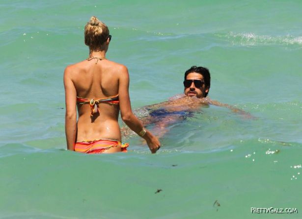 Lena Gercke At The Beach In Miami