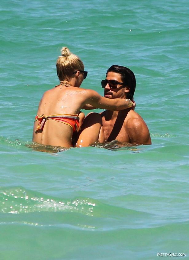 Lena Gercke At The Beach In Miami