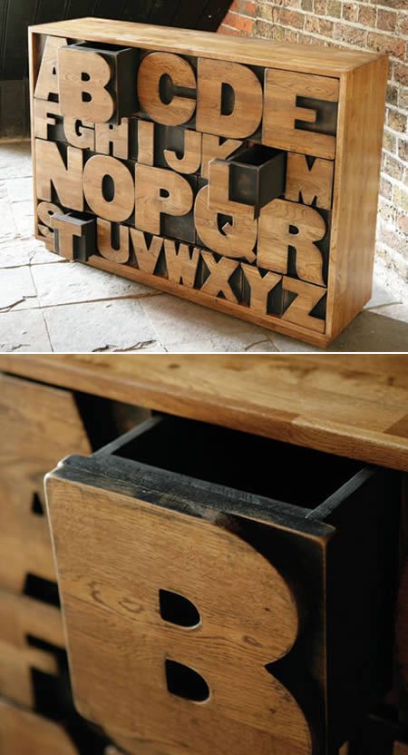 Coolest Typography Themed Furniture