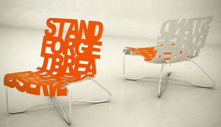 Coolest Typography Themed Furniture