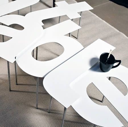 Coolest Typography Themed Furniture